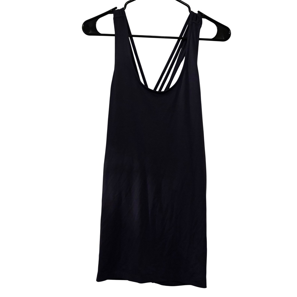 Glyder Women's Tank Top Large NWT Performance‎ Open Back Grayish Blue
